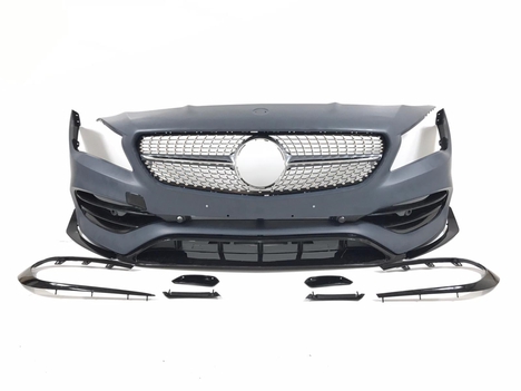 MERCEDES W117 CLA IÇIN UYUMLU CLA 45 GÖRÜNÜM ÖN TAMPON &amp; PANJUR 2013-2018